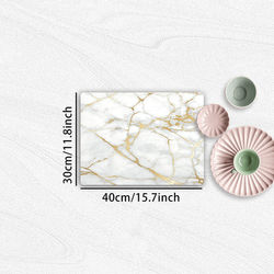 TEMU 1pc Elegant White & Pattern Dish Drying Pad - Absorbent, Non-slip Rubber Mat For Kitchen Countertops, 15.7x23.6 Inch, Ideal For Dishes, Glasses & Utensils, Enhances Home & Bathroom Decor