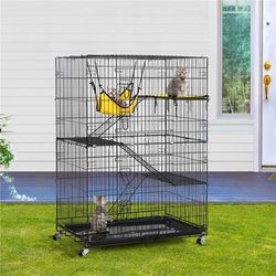 TEMU Yaheetech Cat Cage Large Heavy Duty Pet Cage Pet Products Cage With Wheels For Indoor Outdoor