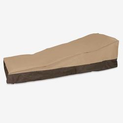 Outdoor Chaise Lounge Cover by BrylaneHome in Two Tone