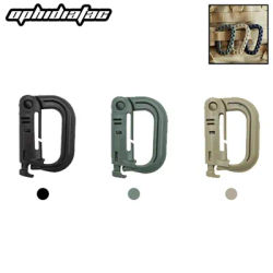 OPHIDIAN 5pcs/10pcs Carabiner D-Ring Locking Ring Plastic Clip Snap-On Ring Clip Carabiner Keychain Bag Buckle
