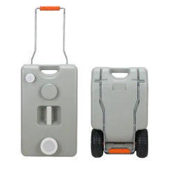 Serbatoio dell'acqua per borsa tote per camper, serbatoio dell'acqua con tirante per camper da 6,6 galloni/25 litri, adatto per serbatoio dell'acqua mobile per yacht per camper, spedizione veloce e