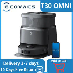 Robot aspirapolvere mop ECOVACS T30 DEEBOT OMNI, aspirapolvere e mop, potenza aspirapolvere 11000Pa