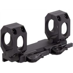 American Defense Manufacturing Dual Ring Scope Mount Straight Up Low Version for Bolt Guns and the need to bring Close to the Barrel 40mm Rings Black