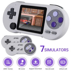 SF2000 Portable Handheld Game Player 3 inch IPS Screen Video Game Console Built-in 8000+ Games Retro TV Game Player AV Output