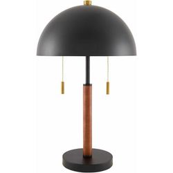 Lagonegro 21"H x 13"W x 13"D Traditional Black/White Table Lamp - Boutique Rugs