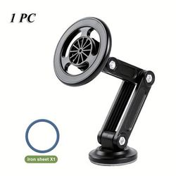 TEMU 1 Universal Car Phone Holder, Magnetic Wall Mount, Rotating Design, Waterproof Pc Material, Compatible With All Smartphones.