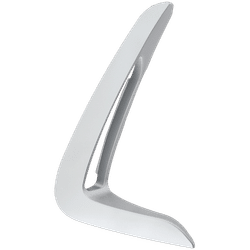 JC Whitney Fender Vents Chrome, Front, Passenger Side, 1-year unlimited-mileage warranty RB22470005