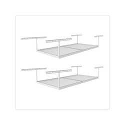 MonsterRax 4 x 8 Overhead Storage Rack 12-21-Inch Drop (2-Pack)
