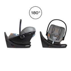Cybex Aton G Swivel SensorSafe Rotating Infant Car Seat - Lava Grey