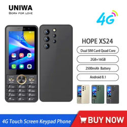 UNIWA HOPE XS24 4G Touch Screen Keypad Phone Android 8.1 Dual SIM Card Quad Core 3.5Inch2GB+16GB 2500mAh Whatsapp GPS Smartphone
