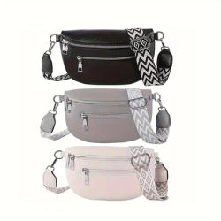 Soft Leather Women Fashion Casual Fanny Pack Saddle Bag New Fashion Chest Bag Single Shoulder Crossbody Bag Travel Mobile Phone