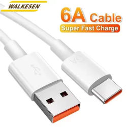 6A Type C Data Cable 66W USB Fast Charging Phone Cable Line For Xiaomi 14 Redmi Note Pro POCO iPhone