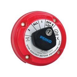 Perko Medium Duty Battery Selector Switch w/Alternator Field Disconnect & Key Lock 8504DP 8504DP