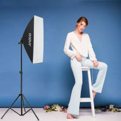 Andoer Studio Photography Light kit Softbox Lighting Set with 85W 2800K-5700K Bi-color for Studio