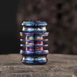 1PC Titanium Alloy Knife Beads Pendant Paracord Outdoor DIY Decorations Camping EDC Tools