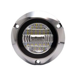 Lumitec SeablazeX2 6000 Lumens LED Underwater Light w/ Polished Housing White/Blue 101592