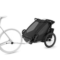 Thule Chariot Sport 2 Double Multisport Bike Trailer + Stroller - Black