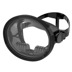 TEMU Oval Snorkel Mask Spearfishing Mask Classic Retro-style Panoramic Snorkeling Swimming Goggles Tempered Glass Lens For Adults
