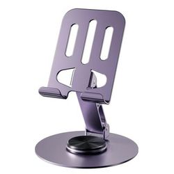 TEMU 1pc Iron Adjustable Mobile Phone Holder, 360 Degree Rotating Desktop Stand, Universal , Waterproof, With Mobile Device Desktop Stand