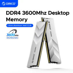 ORICO DDR4 RAM 32GB (2x16GB) 3600MHz CL18-22-22-42 1.35V 3200MHz CL16-20-20-40 Intel AMD Desktop Computer Memory Gaming