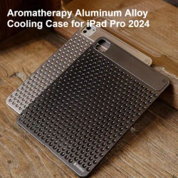 Aromatherapy Aluminum Alloy Cooling Case for IPad Pro 2024 - Ultra-Thin Hollow Heat Dissipation, for