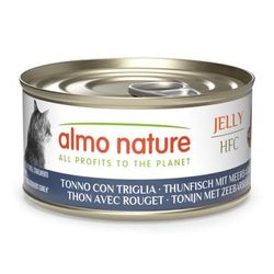 24x70g Red Mullet Tuna Jelly HFC Almo Nature Wet Cat Food