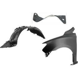 Replacement Fender Steel Primed, Front, Driver Side, 1-year unlimited-mileage warranty KIT-031425-31