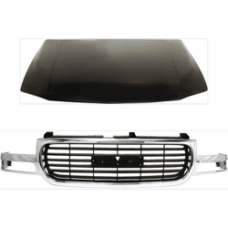 JC Whitney Hood Steel Primed, 1-year unlimited-mileage warranty KIT-032725-24