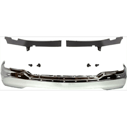 JC Whitney Bumper Steel Chrome, Front, 1-year unlimited-mileage warranty KIT-032725-45