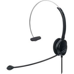 Manhattan Mono On-Ear Headset (Usb), Microphone Boom (Padded), Retail Box Packaging, Adjustable Headband, In-Line Volume Control, Ear Cushion, Usb-A For Both Sound And Mic Use, Cable 1.5M, Three Year Warranty - Headset - On-Ear - Wired