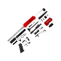 ABC RIFLE COMPANY AR-15 Micro Pistol Build 5.56x45mm NATO 5in Barrel 4in M-LOK Handguard Upper Receiver Red ARPK15-ML4-RD