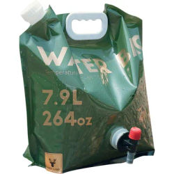 Outdoor Portable Folding Water Bag Mountaineering Travel Camping Plastic Soft Water Storage Bag Water Bucket Large Capacity Wate