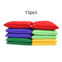 TEMU 15pcs Nylon Bean Bag Small Bean Bags Bulk Colorful Bean Bags Hand Throw Suitable For Sports Outdoor, Fitness Exercise Multiple Colors