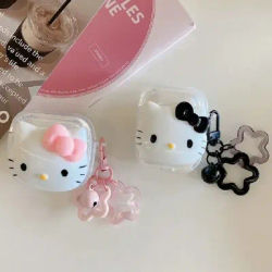 Hello Kitty applica la custodia protettiva per airpods pro2 cartoon 2/3 generazione Custodia protettiva per custodia di ricarica per auricolare Bluetooth Apple