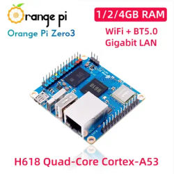 Orange Pi Zero 3 Allwinner H618 WiFi Bluetooth 1 / 2 / 4GB RAM DDR4 Mini PC Orange Pi Zero3 Development Board SBC Optional Case