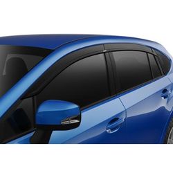 Husky Liners Window Visor Acrylic Smoke External Tape Mount Type Low Profile Ventvisor Series, Front & Rear, 2854123