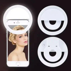 Phone Fill Light Portable Mobile Phone Lens Ring Clip Fill Light Strip With Charging Cable USB Charge For All Smartphone
