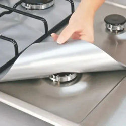 1/2/4 pièces protecteurs de cuisinière à gaz revêtement de couverture de cuisinière tapis propre tampon cuisinière à gaz protecteur de cuisinière pour accessoires d'ustensiles de cuisine