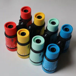 4x30 Binoculars Plastic Children Colorful Lightweight for Kids Contemporary Styling Compact Eyepiece Optical