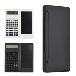 Foldable Scientific Calculator 10-digit Digital Display with Erasable Writing Pad Digital Drawing Pad Mathematical Calculator