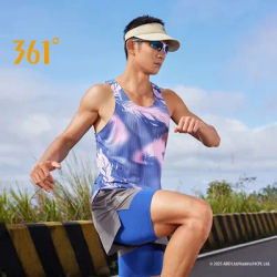 361 Degrees Flame AIR Men's Sports Vest Marathon Running Quick-drying Workout Fitness Breathable Training Sleeveless 652526505