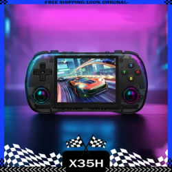 Powkiddy X35h Retro Video Handheld 3.5 Inch 4:3 Ips Screen Game Console Linux System 3000mah Battery Children'S Gifts Customize