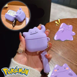 Étui de protection en silicone antichoc pour Airpods, housse de casque Bluetooth, Pokemon Ditto Anime, optique, cadeau, 1, 2, génération Pro 3