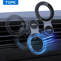 TOPK for MagSafe Car Phone Holder,Magnetic Car Phone Mount,Hands Free Air Vent Phone Holder Car Clip