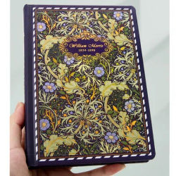 British William Morris painting color illustration page retro hardcover notebook plant flower art cover student notepad diary
