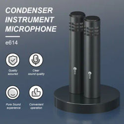 E614 Pencil Condenser Instrument Microphones For Stage Performance Studio Vocal Recording Professional Microphone XLR Connection