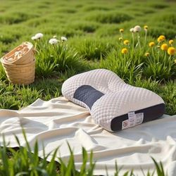 TEMU Free Shipping For Orders Over 35 - 1pc 2025 And Shoulder Pillows, Sleep Massage Pillow Core, Ergonomic Neck Support, Suitable For Camping
