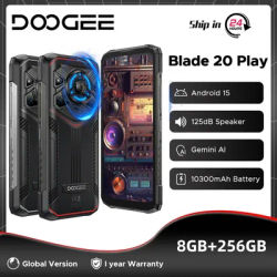 Global Version DOOGEE Blade20 Play 5G Rugged Phone 32GB(8+24) 256GB 6.6” HD+ 90Hz 10300mAh Battery 50MP Camera Android 15 NFC