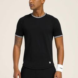 Wilson Court Performance Crew Men's Tennis Apparel Black