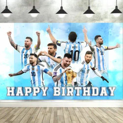 Happy Birthday Football Party Background Football Field Photo Background Decoration Photo Props Banner Photography Background